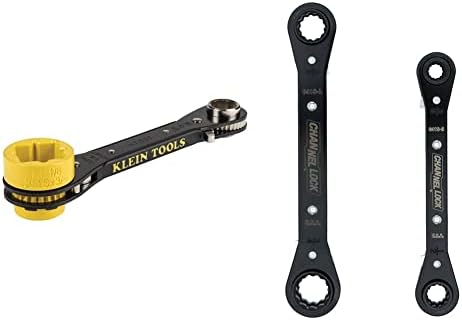Klein Tools KT155T 6-in-1 Lineman Wrachting Wranghing & Channellock 841S 8-in-1 SAE SAE STANGTING SET | 8 גדלים בשני